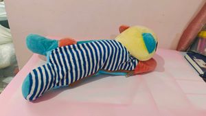 Colorful Plush Panda Zip-Up Toy