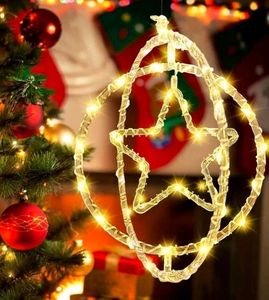 Sparkling LED Star Christmas Window Decoration
