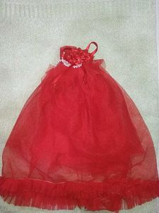 Red Tulle Dress for dolls🎎