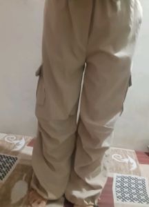 Beige Cargo Pants