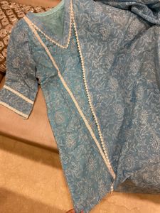 Lacknawi Kurta and Dupatta Set