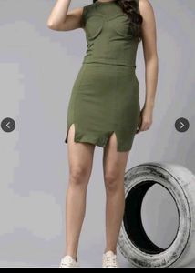 Olive Green Two-Piece Set