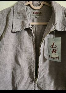 Trendy Mauve Corduroy Zip-Up Jacket