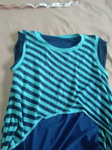 Striped Blue Top