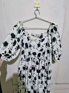Beautiful Comfy Floral Print Mini Dress