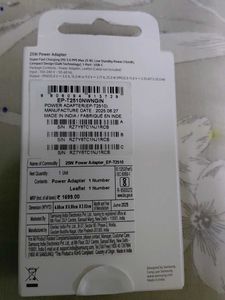 Brand New Charger Seal Not Opened