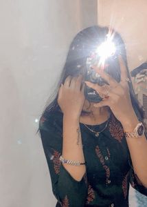 Stylish Dark Green Ethnic Kurti | Almost New | Per