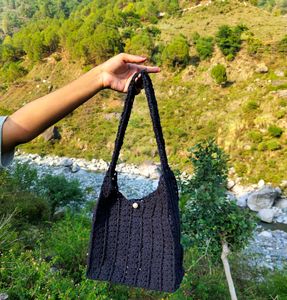 Cottage Core Handmade Crochet Hobo
