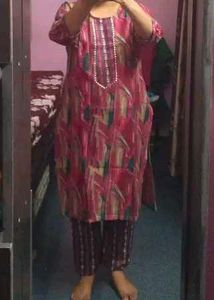 Women Kurtha Set With Fancy Bottom Wear