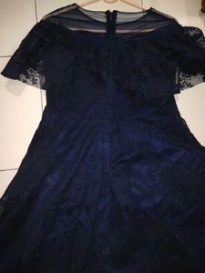 💥💙💖Elegant Navy Lace Dress