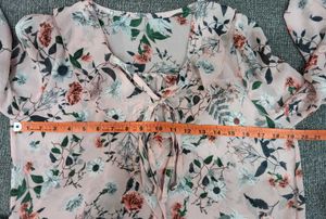 Floral Ruffled Top