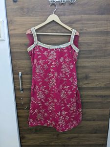 Sequence Work Red Sharara Suit