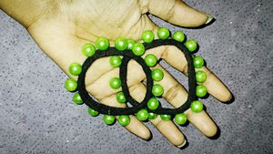 Green Pearl Rubber Bands😍✨💚
