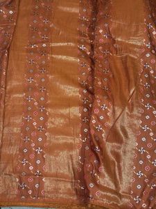 Elegant Orange Saree