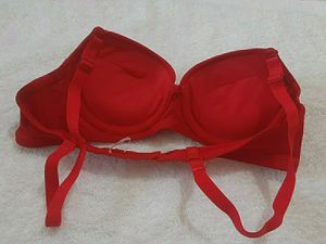 IMPORTED Padded Push Up Bra Red.