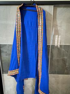Embroidered Blue Navratri Chaniya Choli