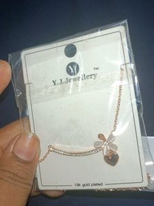 Rose Gold Flower &amp; Cat Pendant Chain