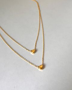 Gold Heart Layered Necklace