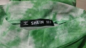 Green Tie-Dye Crop Top