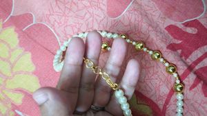 Pearl and Gold Necklace Set