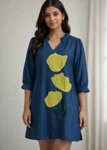 Floral silk Shift Dress