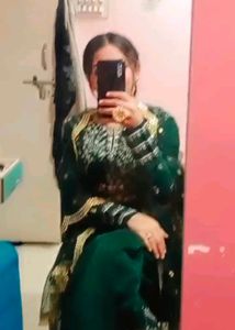 Bottle Green Peplum Set