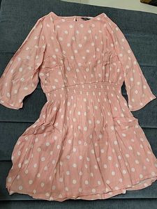 Baby Pink Polka Dots Dress by People