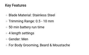 Nova NHT1070 trimmer steel blades withou
