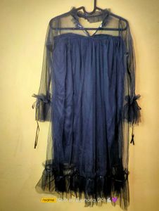 Black Sheer Mesh Dress