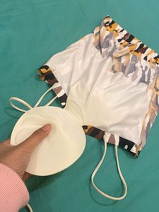 Camouflage Print Crop Top