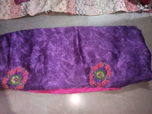 Purple Ethnic Dress Material
