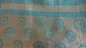 Elegant Teal Banarasi Saree