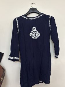 Chickankari Short Kurta