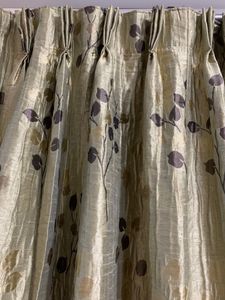 3 Pcs Olive Green Window Curtains