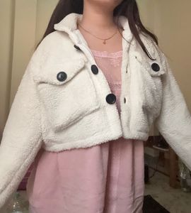 Cozy White Teddy Jacket