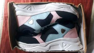 Stylish Navy &amp; Pink Sneakers