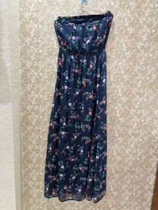 Floral Strapless Maxi Dress