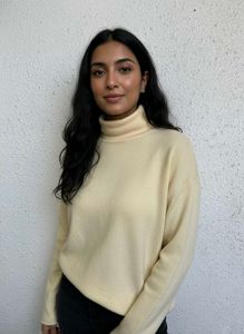 Cream Turtleneck Sweater