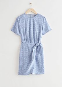Floral Print Wrap Dress