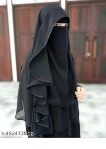 Elegant Black Niqab Nose Pis