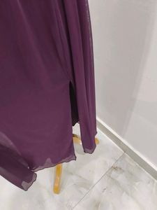 Purple One-Shoulder Dress