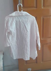 Soft Pink Cotton Cord Set Shirt – Lightweight