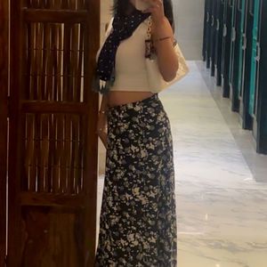 Floral Print Skirt