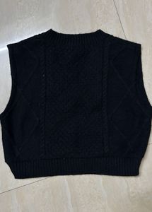 Black Sweater Vest