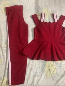 Red Co Ord Set