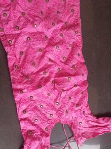 Pink Embroidered Kurta