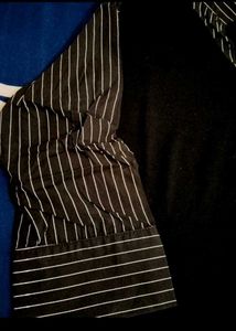 Striped Sleeve Knit Top
