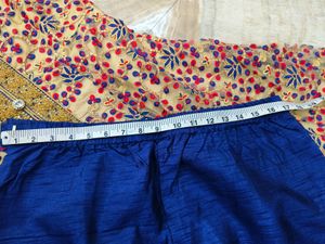 Front Open Long Kurti With Plazzo &amp; Dupatta