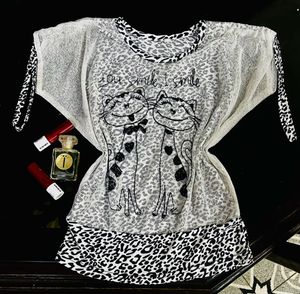 Cute Cat Print  Top