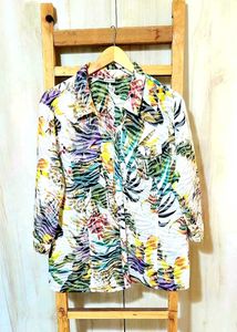 Multicolour Cotton Shirt Size-44